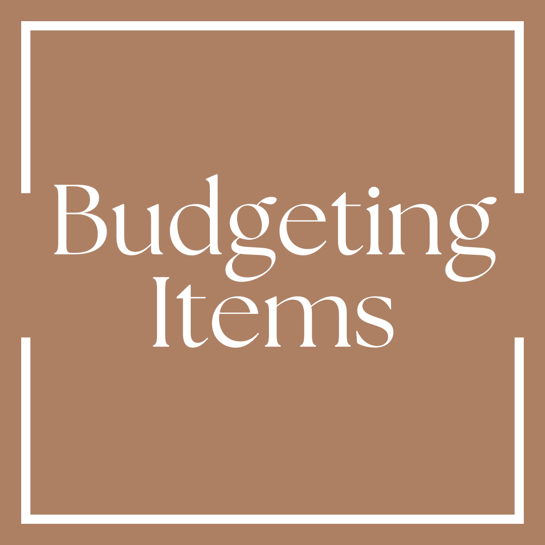 Budgeting Items