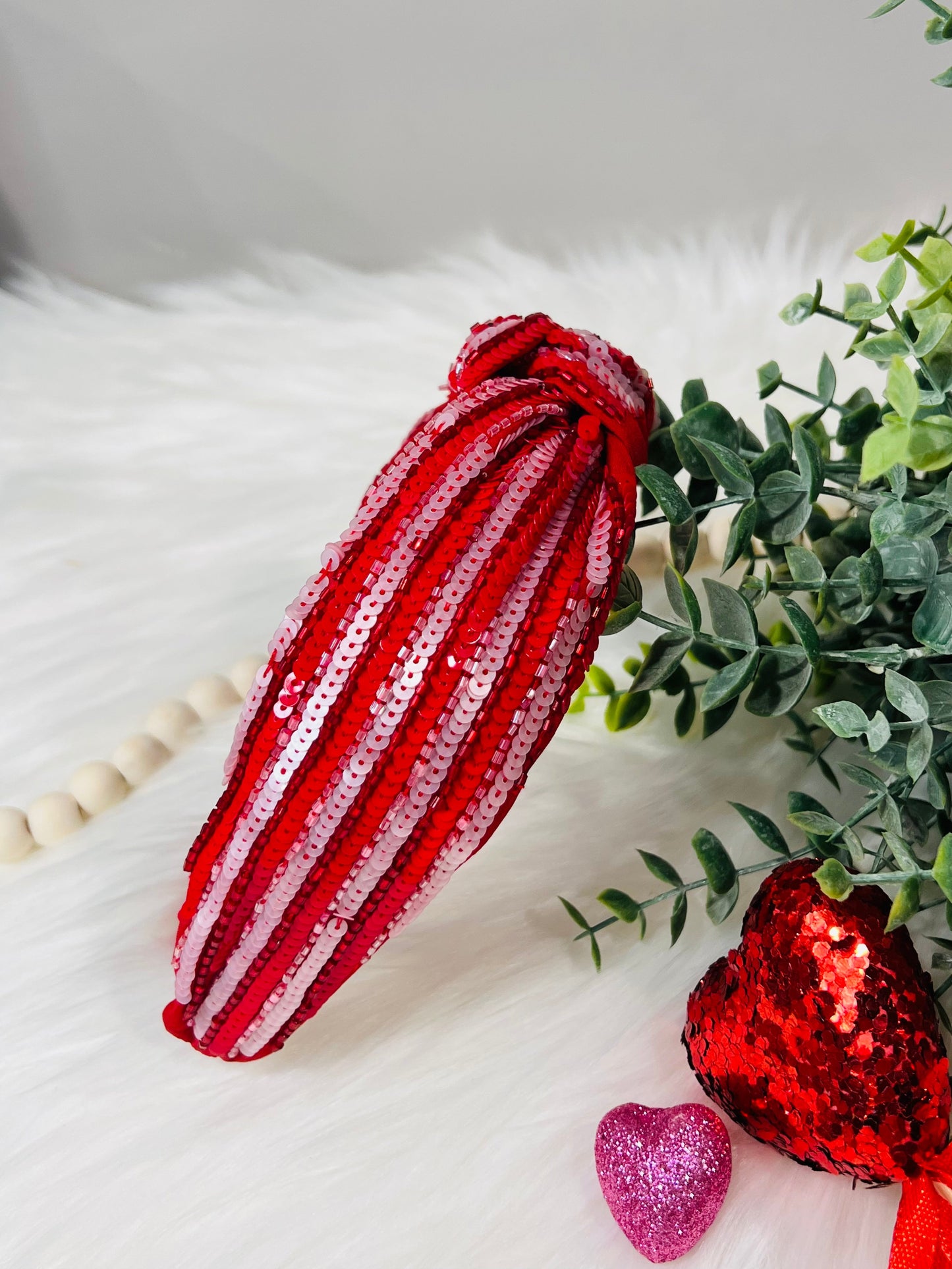 *RTS* Pink and Red Sequins Headband