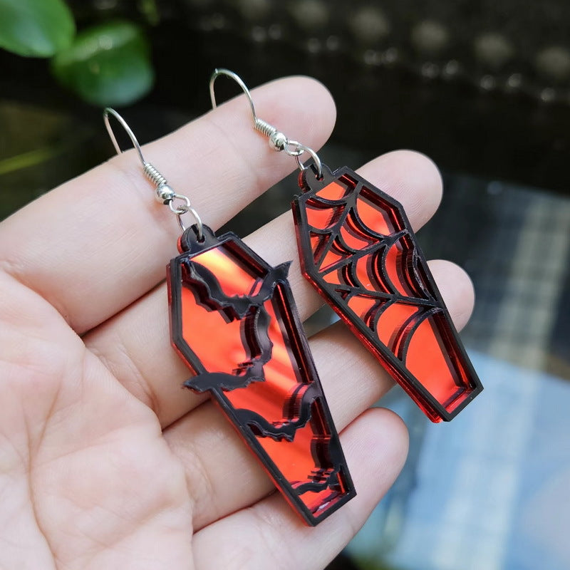 Spooky Acrylic Coffin Dangles