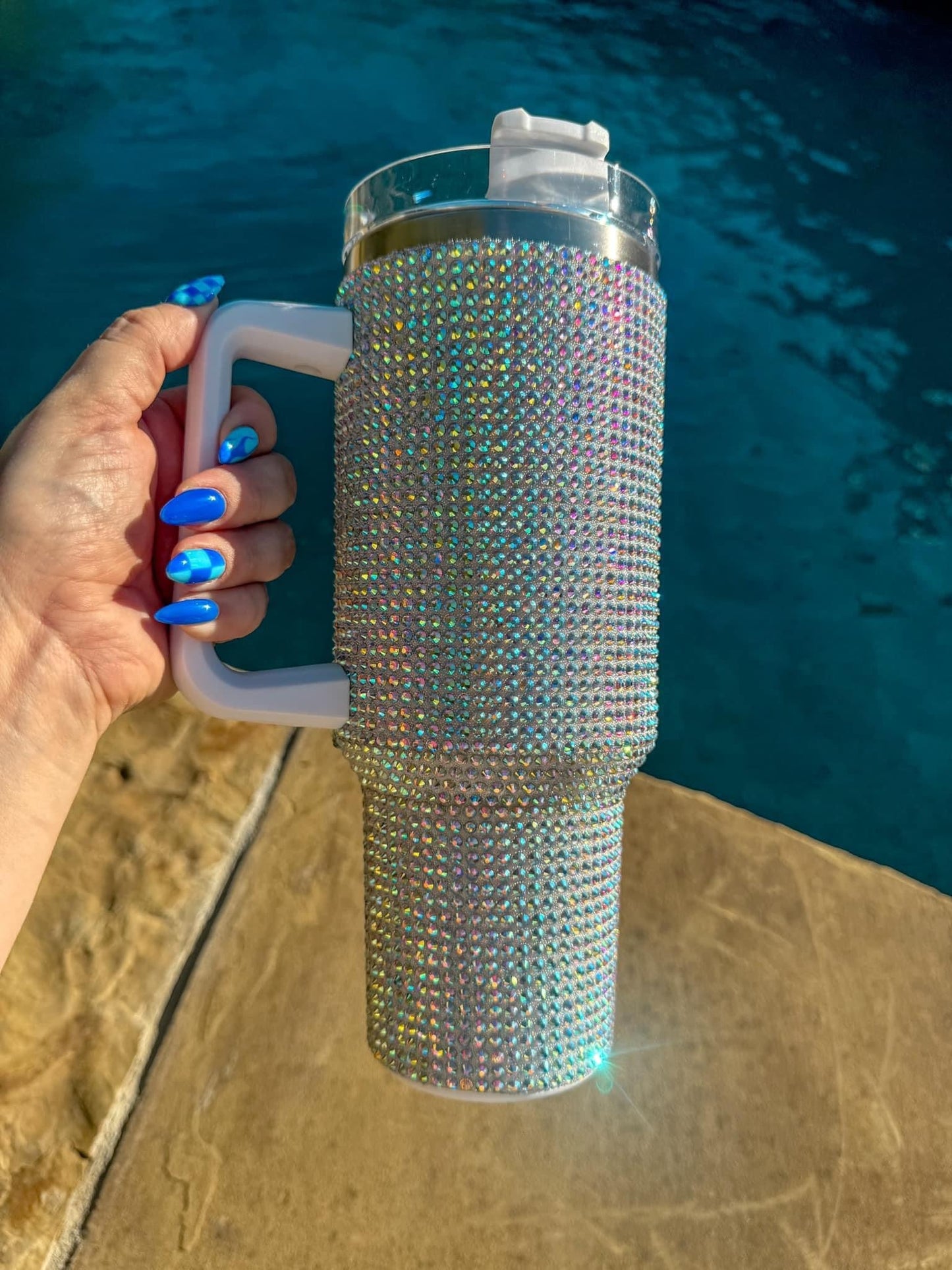 Solid Rhinestone Tumblers