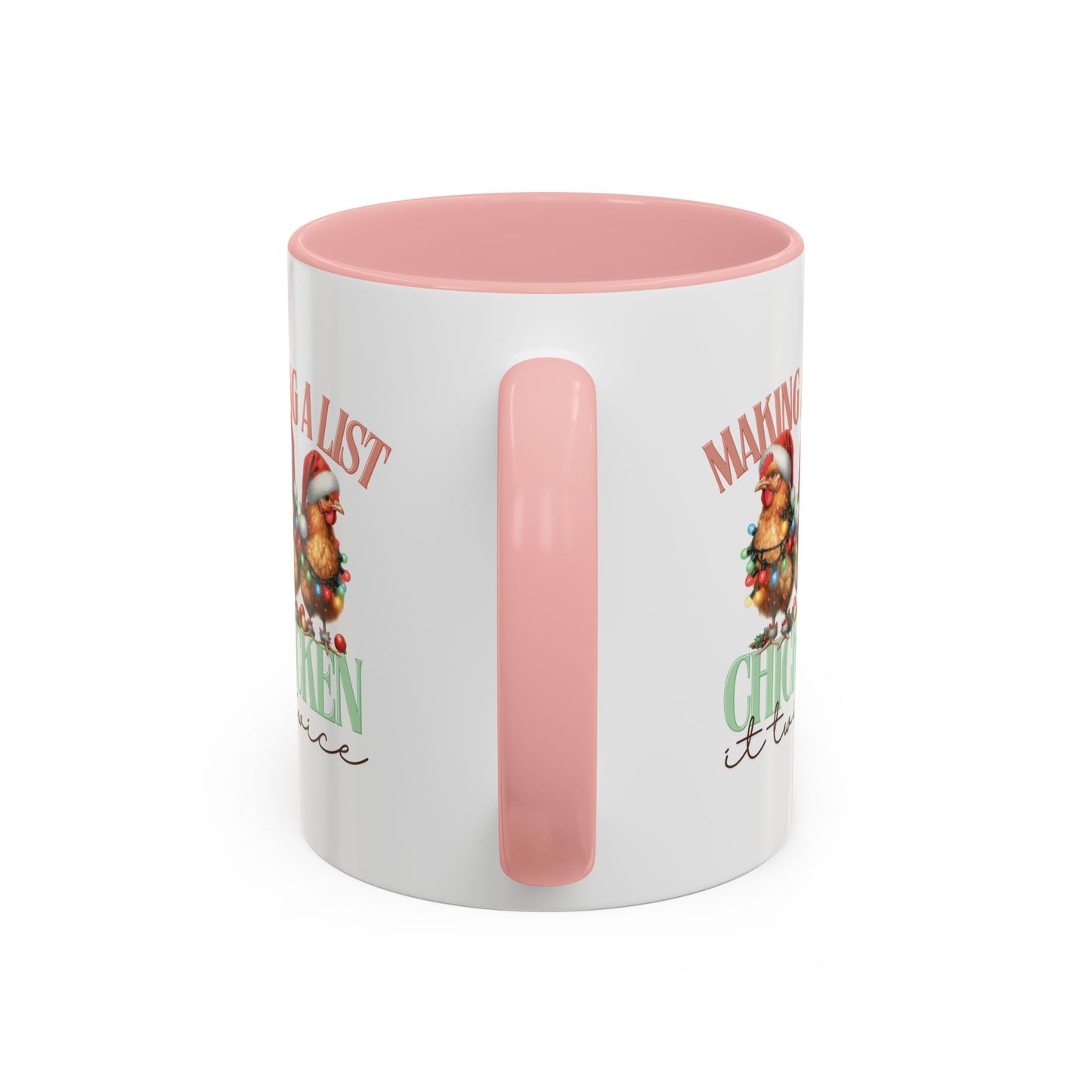 Chicken It Twice Accent Coffee Mug (11, 15oz)