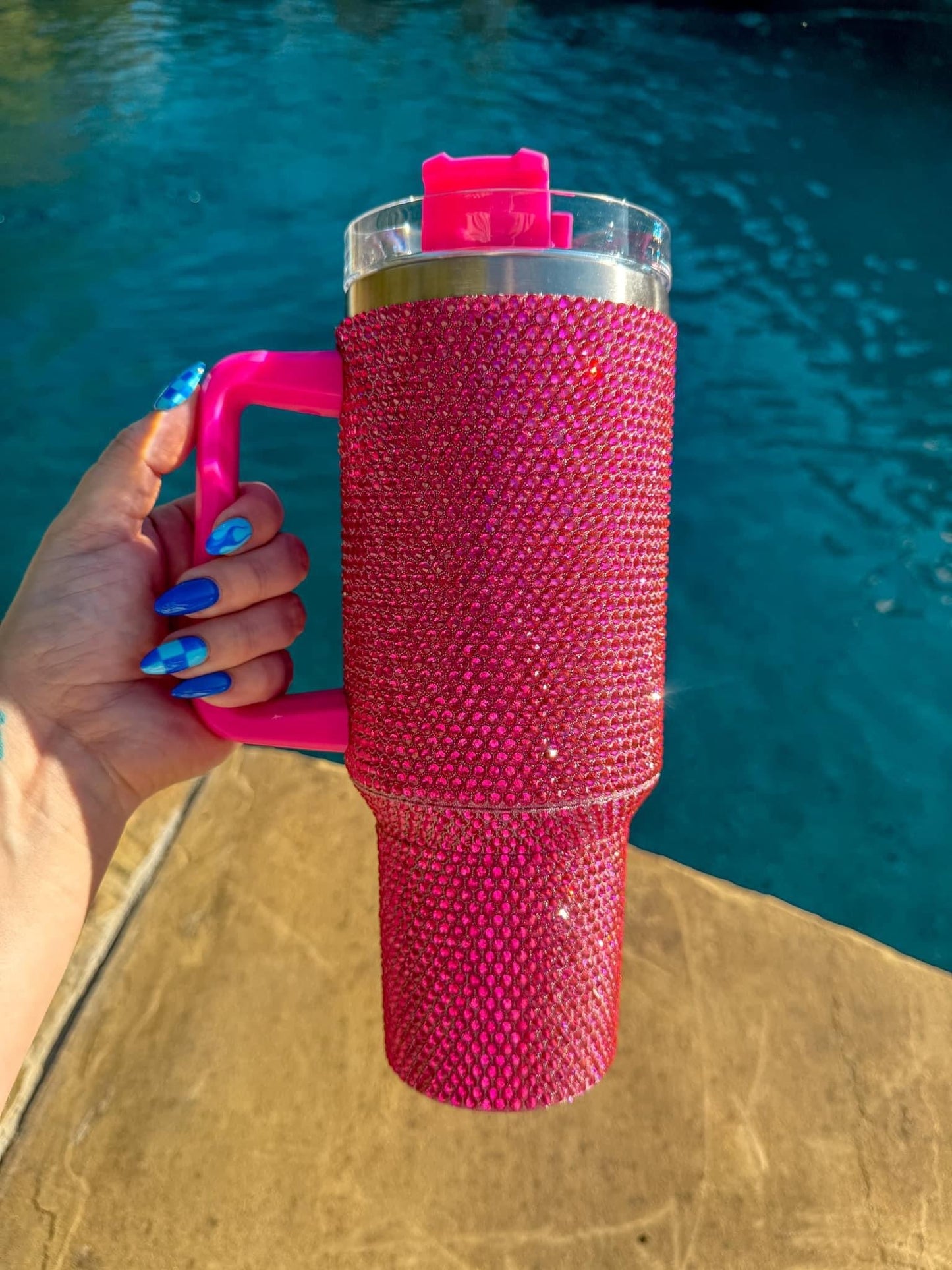 Solid Rhinestone Tumblers