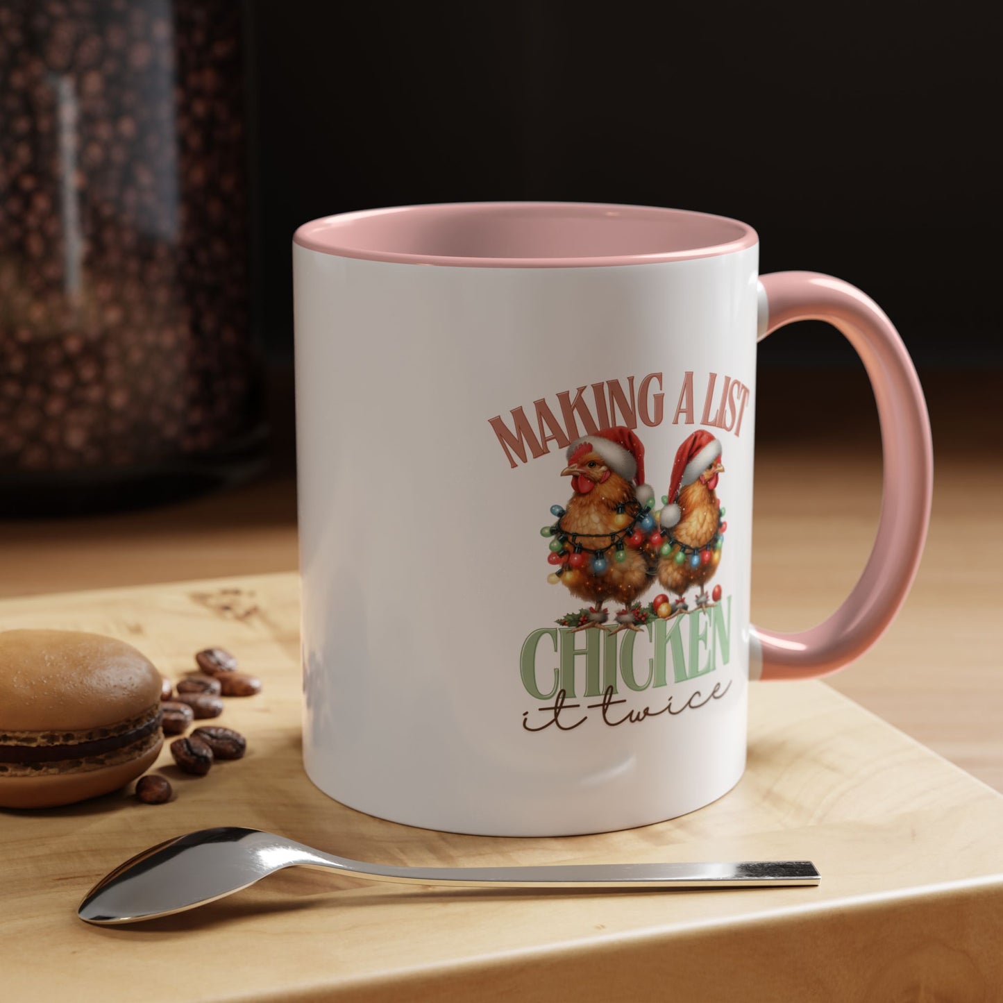 Chicken It Twice Accent Coffee Mug (11, 15oz)