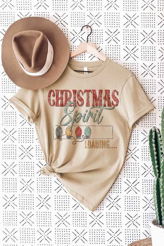 LOADING CHRISTMAS SPIRIT GRAPHIC TEE / T-SHIRT