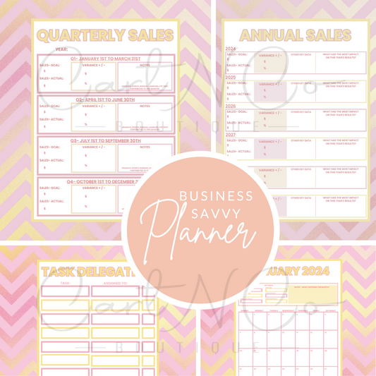 Business Savvy Planner PDF