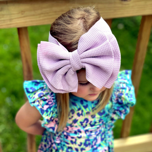 Large Fabric Double Bow Headwrap