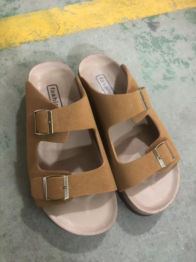 RTS: Buckle and Suede Sandal