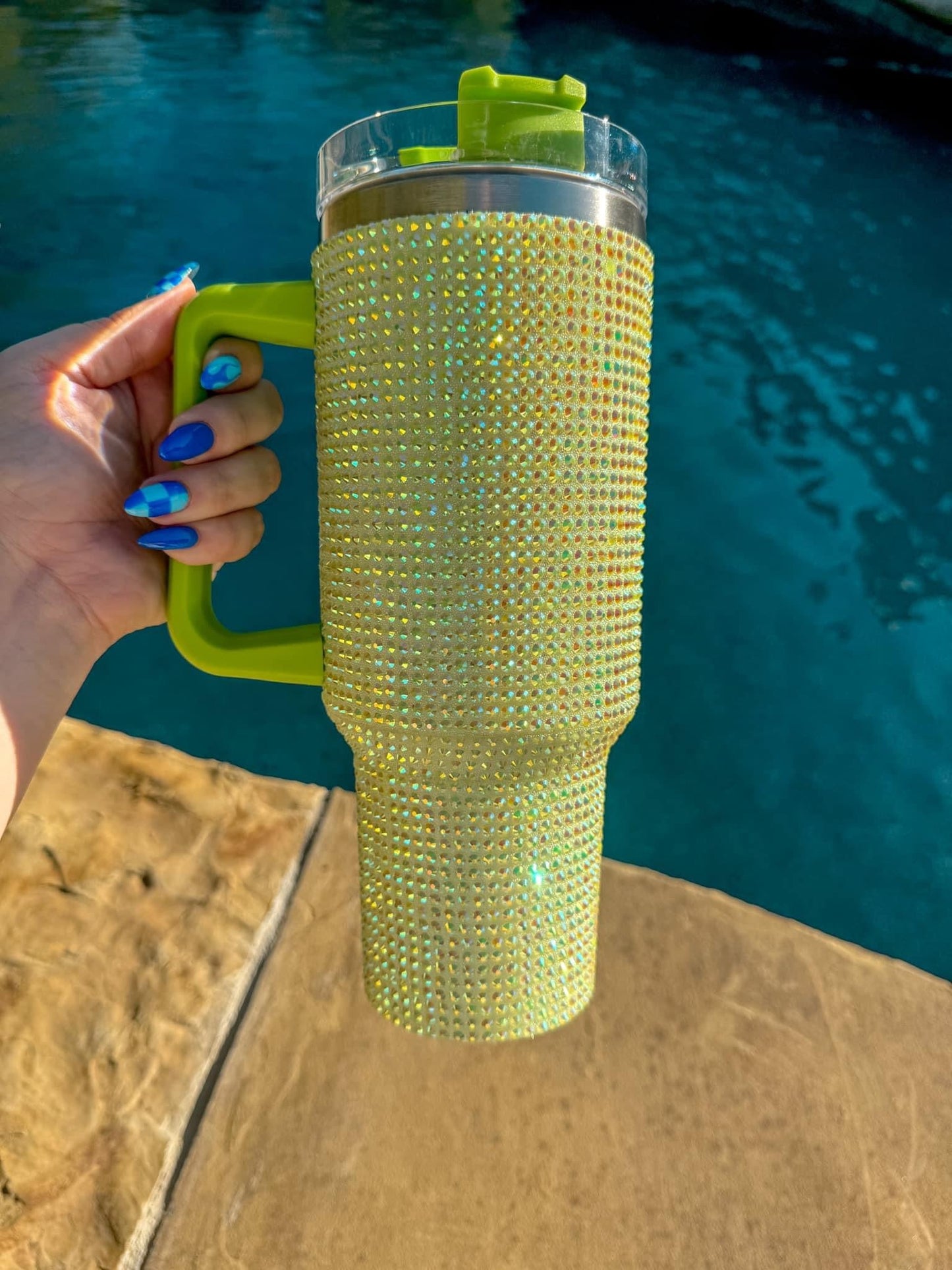 Solid Rhinestone Tumblers