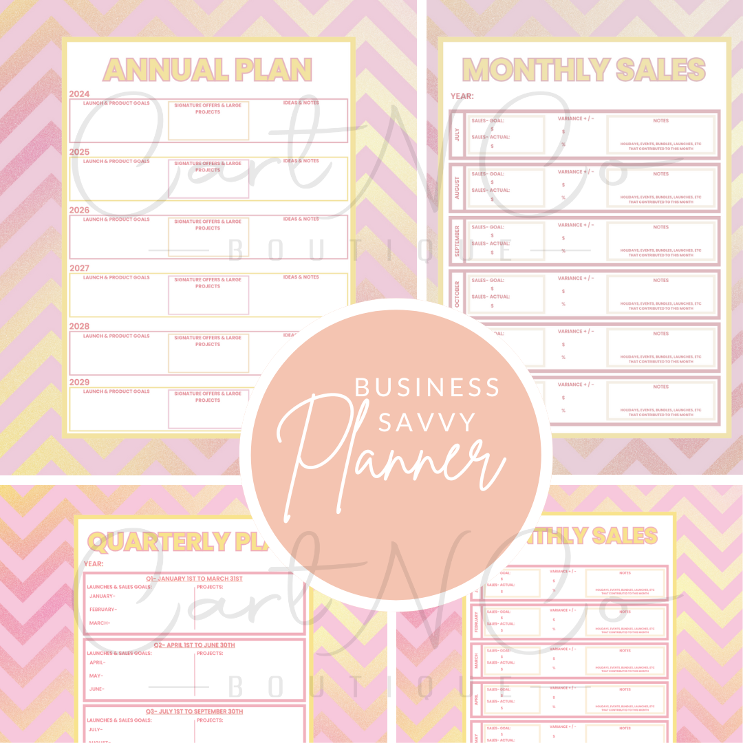 Business Savvy Planner PDF