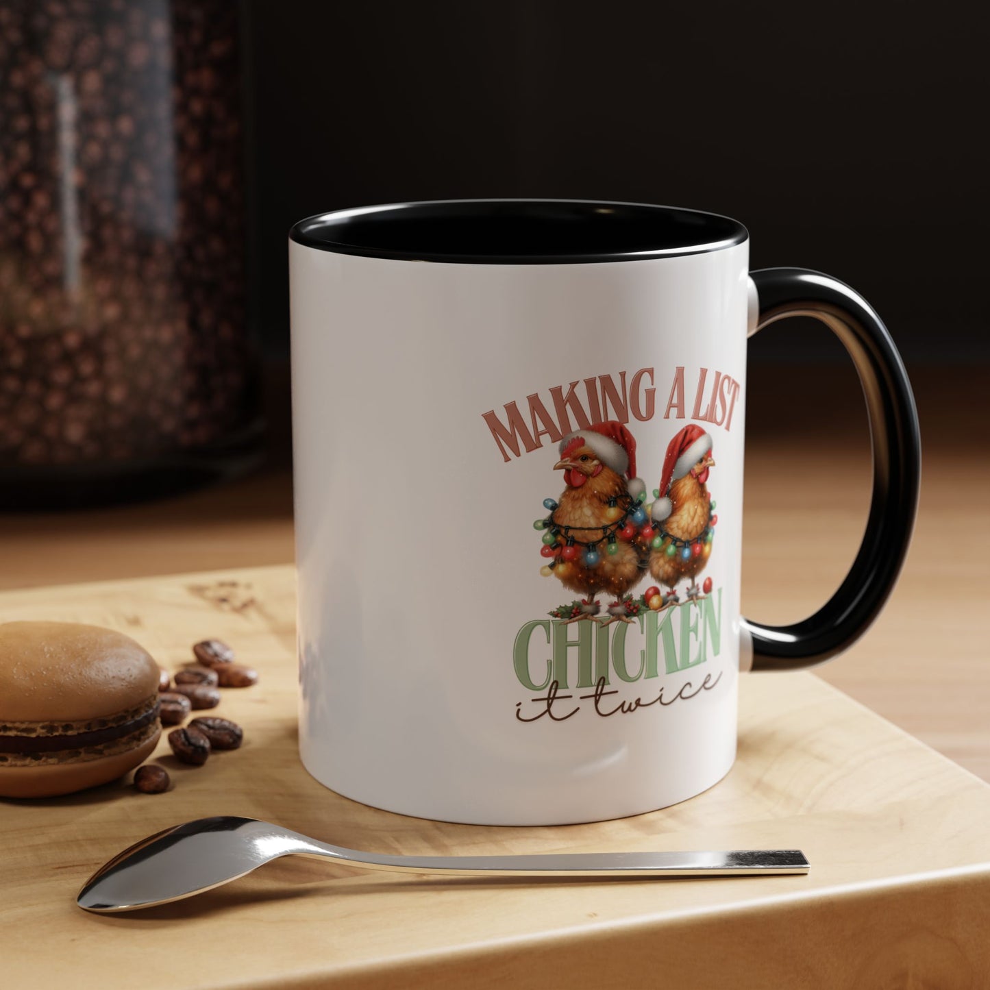 Chicken It Twice Accent Coffee Mug (11, 15oz)