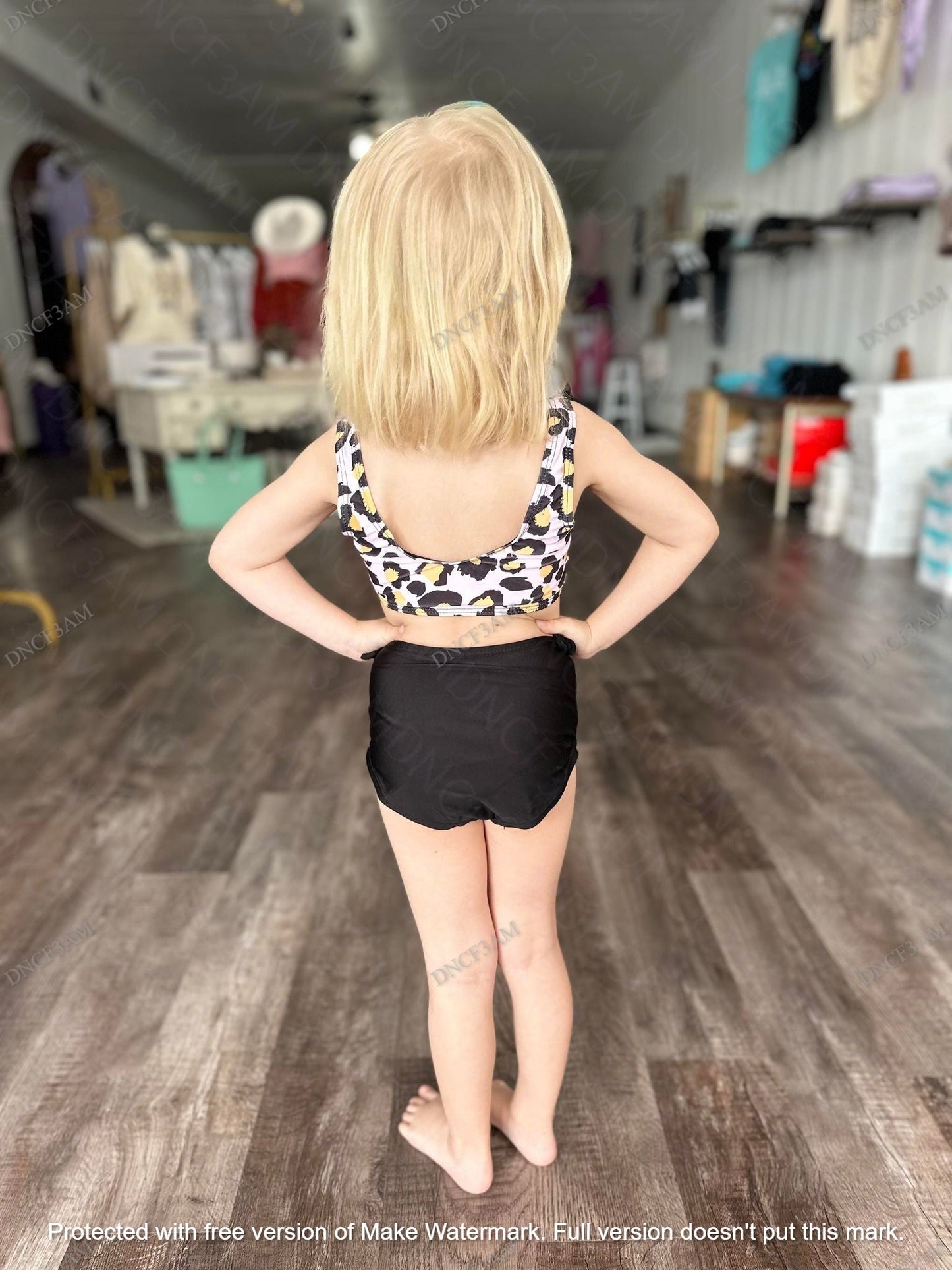 RTS: Mommy and Me Leopard 2-piece Swim