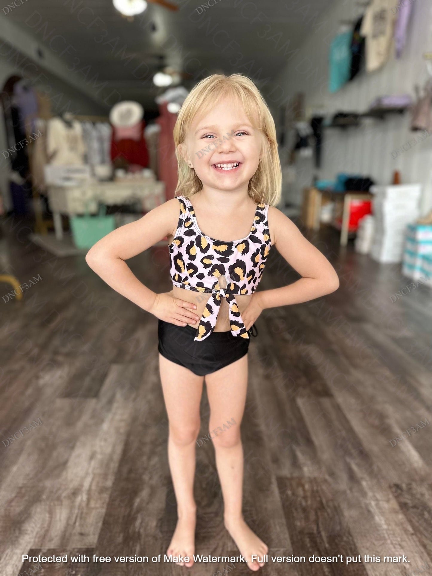 RTS: Mommy and Me Leopard 2-piece Swim