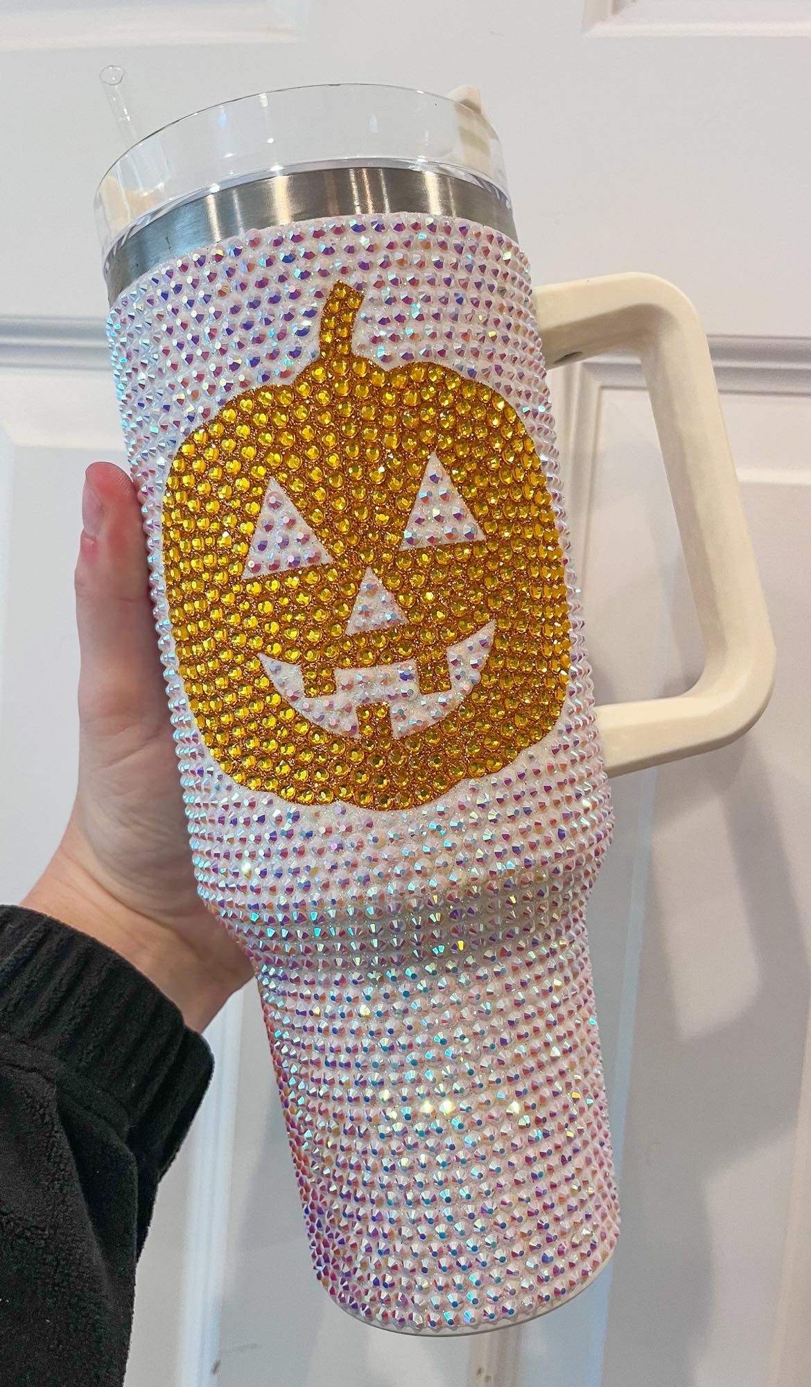 RTS: Halloween Glitter tumbler 40oz.-