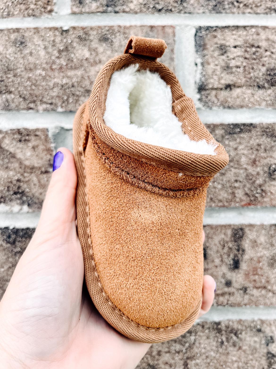 RTS: Faux Fur and Suede Mini Shortie Boots