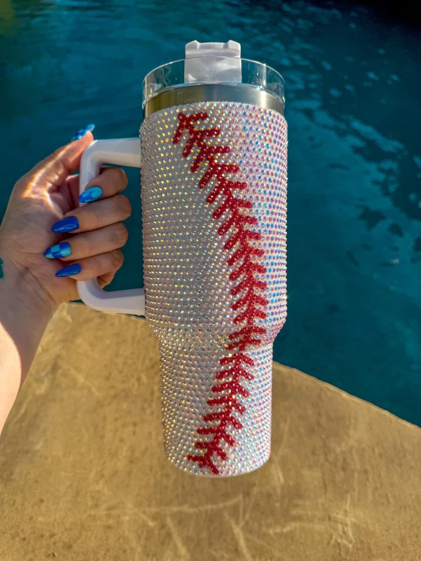 Sports Rhinestone Tumblers