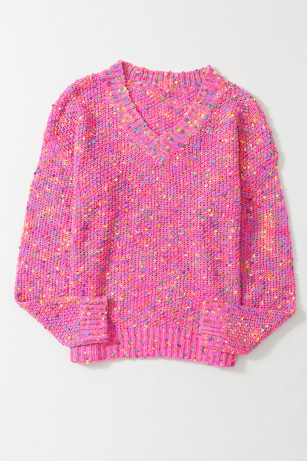 RTS: Pink Confetti Sweater-