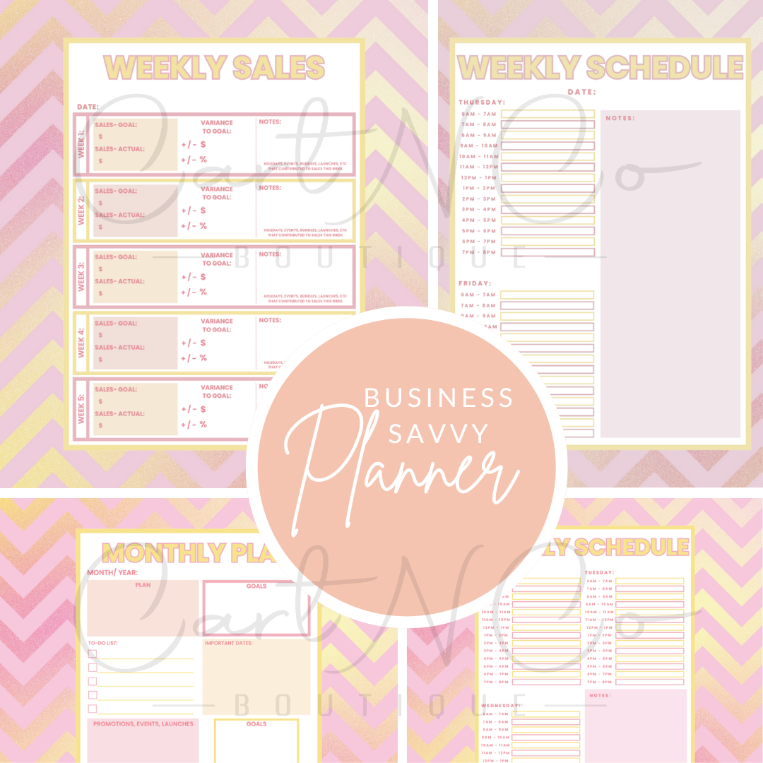 Business Savvy Planner PDF