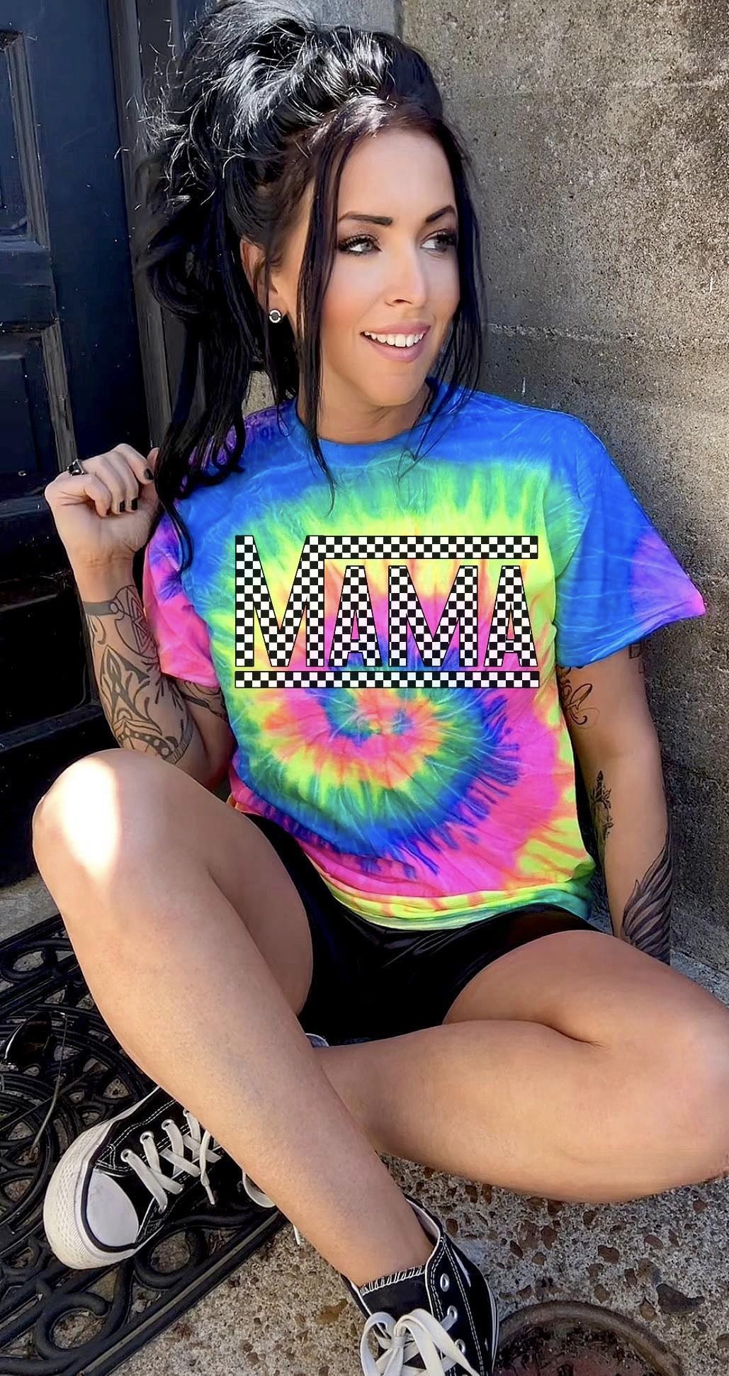 Mama Tie Dye Graphic Tee