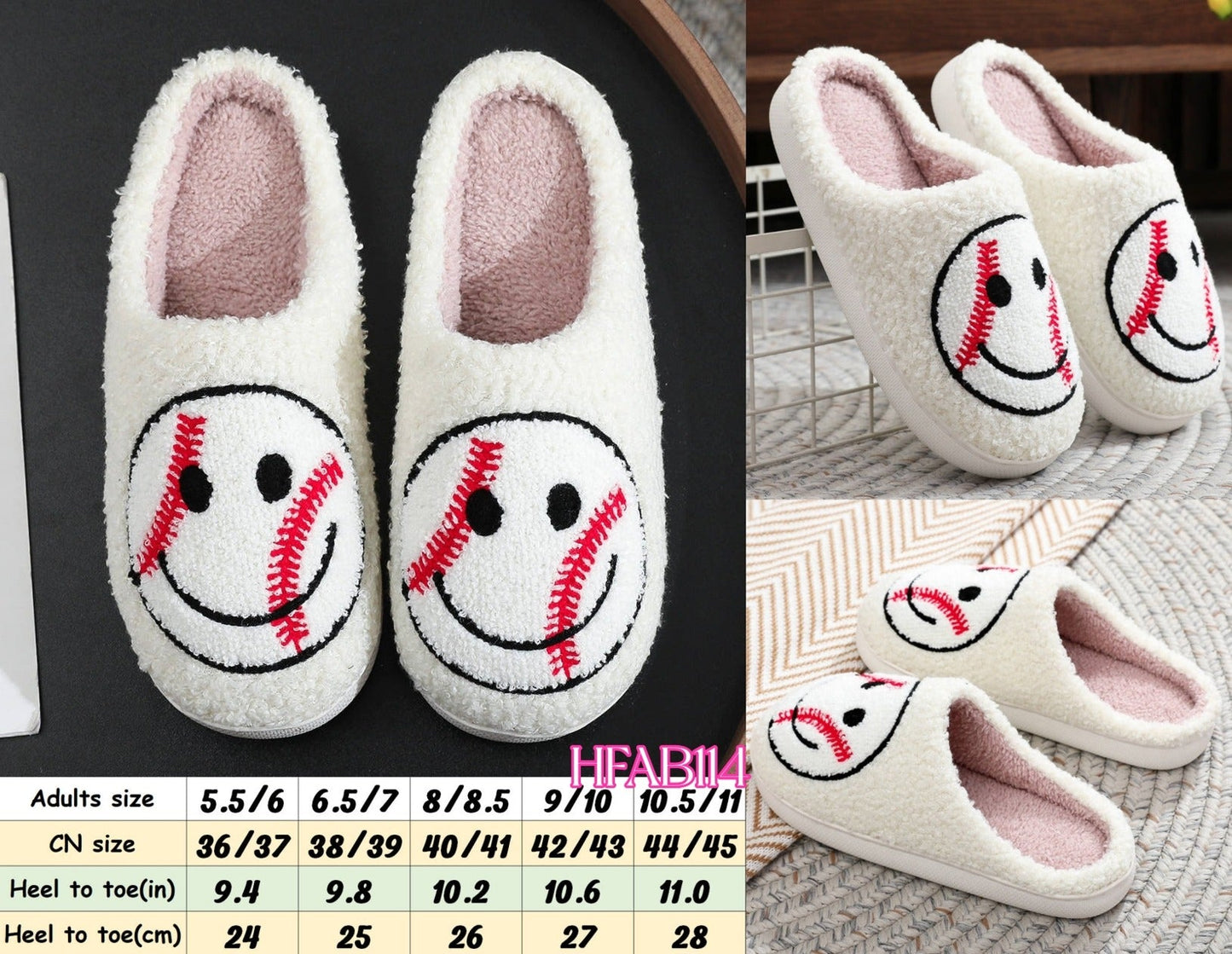 RTS: Baseball Smile Slippers