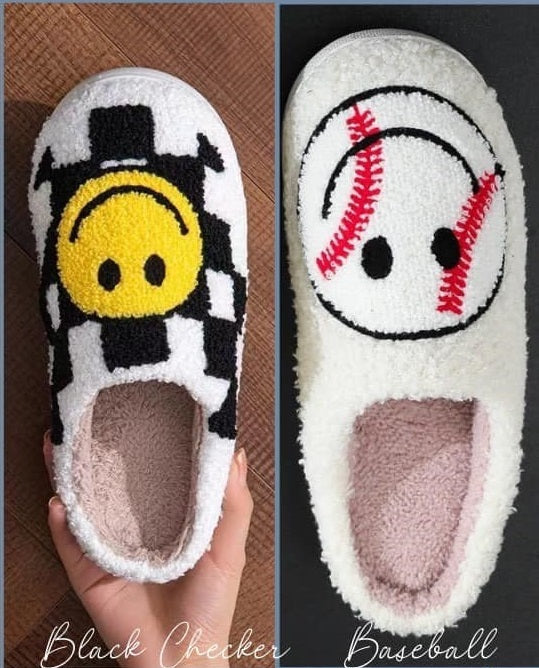 RTS: Baseball Smile Slippers