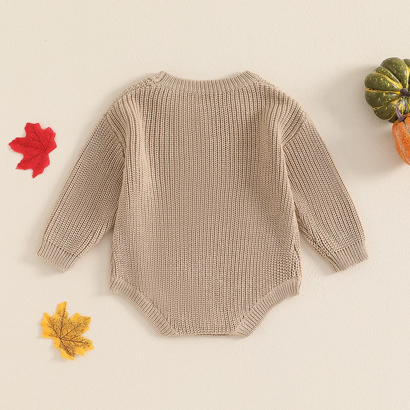 RTS: Pumpkin Patch Knit Onesie