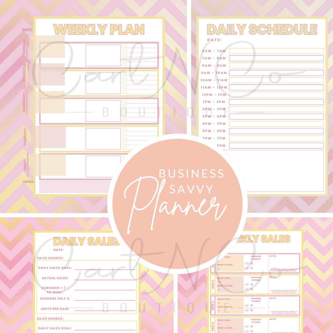 Business Savvy Planner PDF