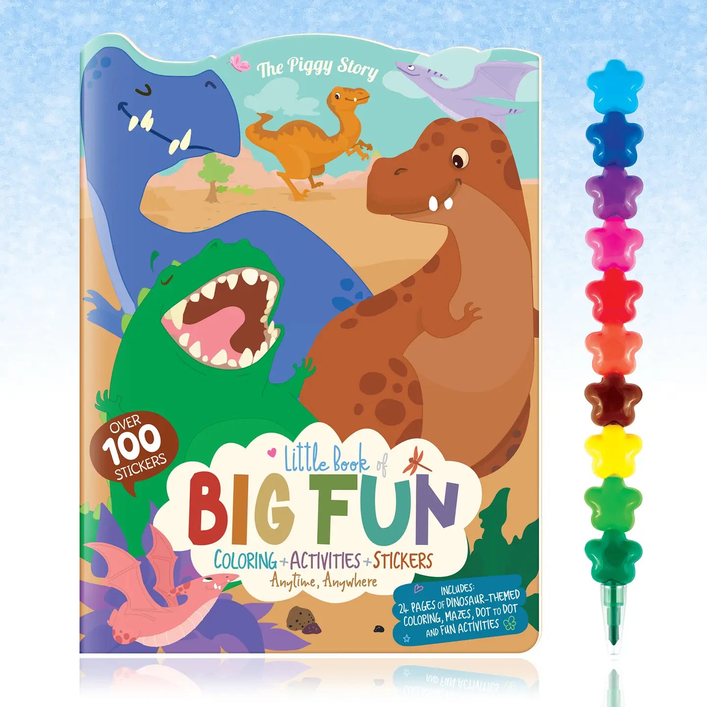 Dinosaur Stocking Stuffer Activity Gift Pack For Kids