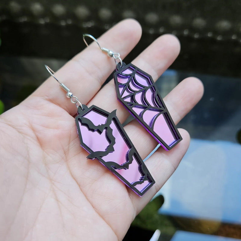 Spooky Acrylic Coffin Dangles