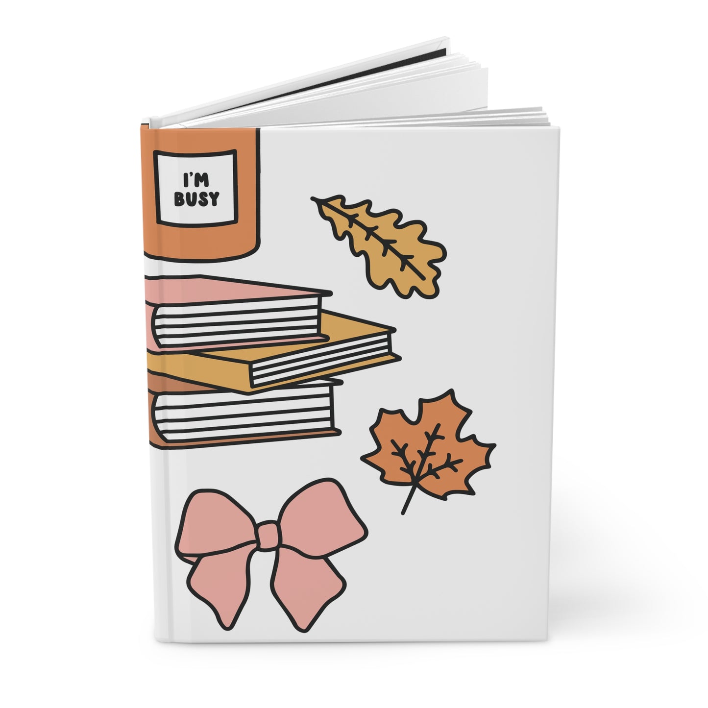 Fall Reading Hardcover Journal Matte