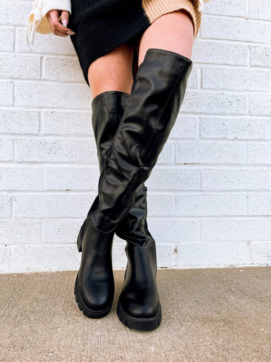 Raven Riding Boot in Black