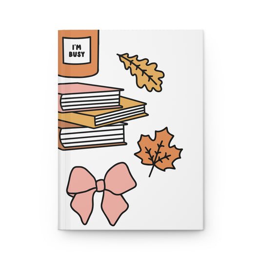 Fall Reading Hardcover Journal Matte