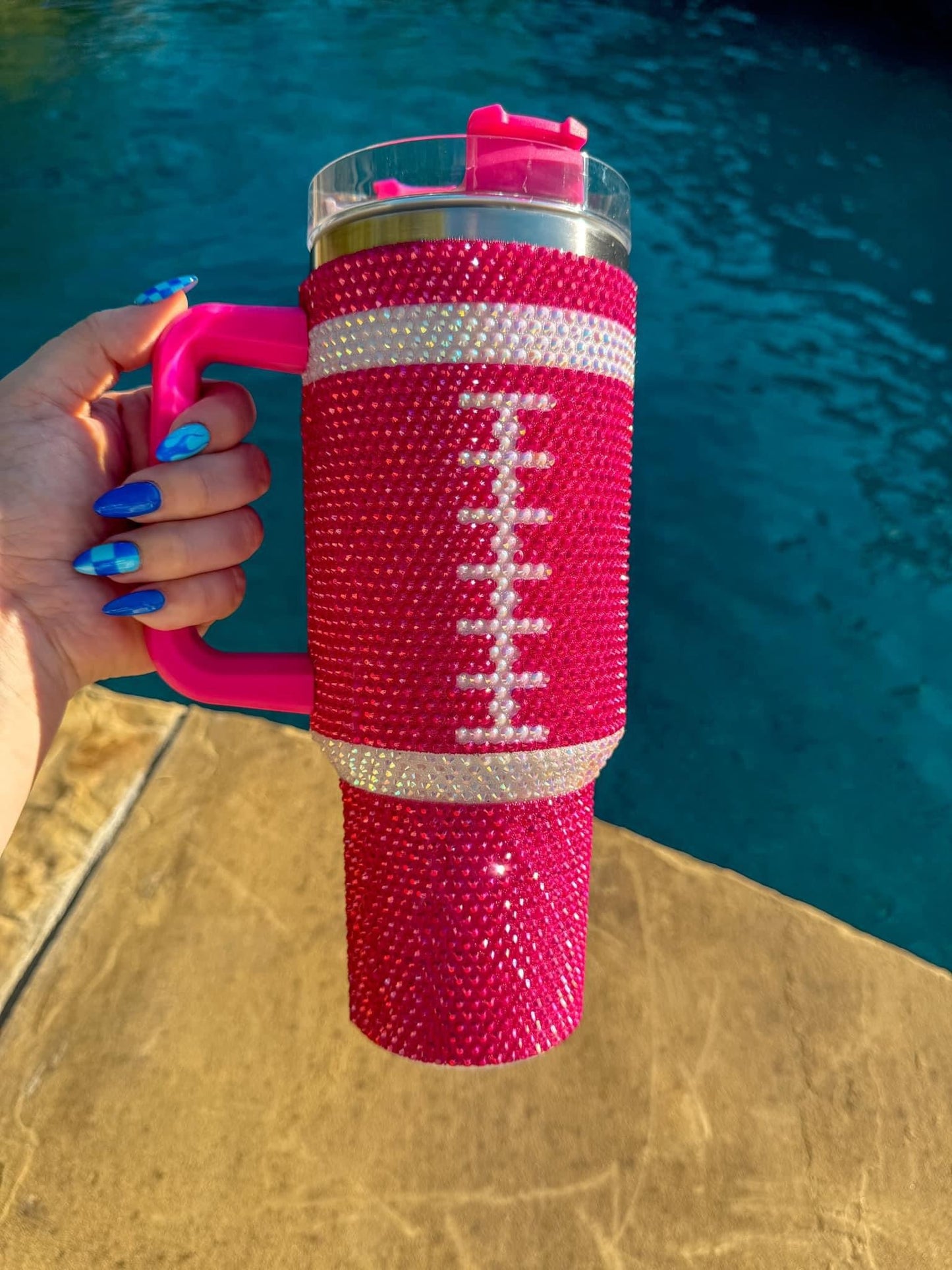 Sports Rhinestone Tumblers