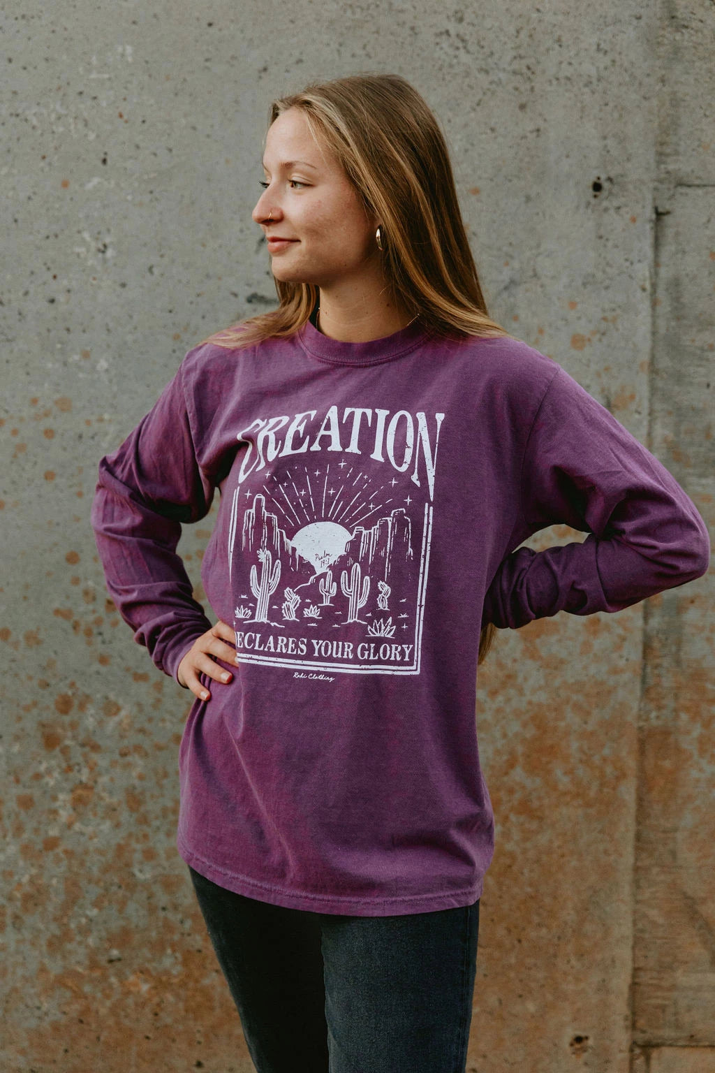 Creation Western - Berry Long sleeve