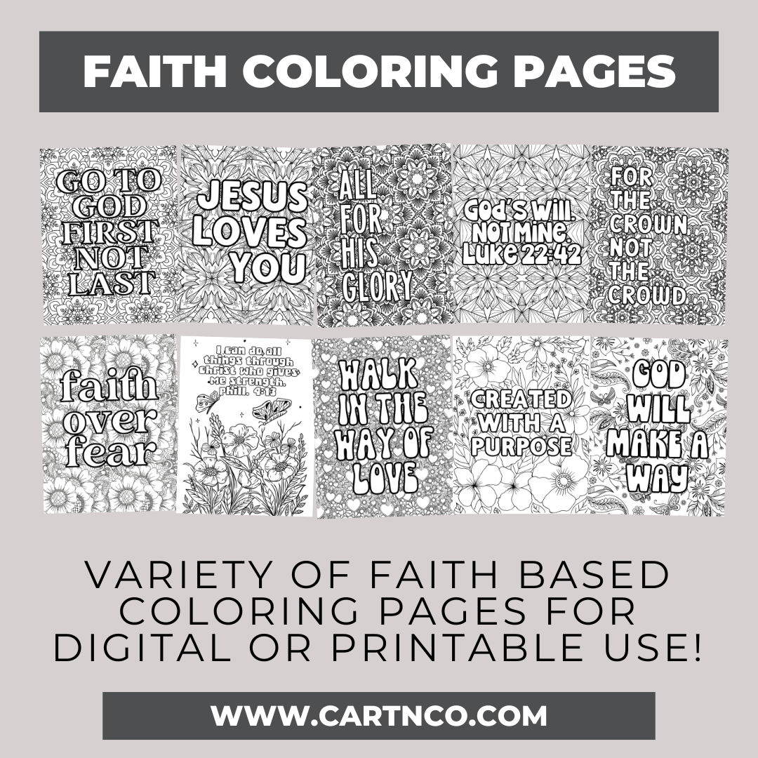 Faith Coloring Pages