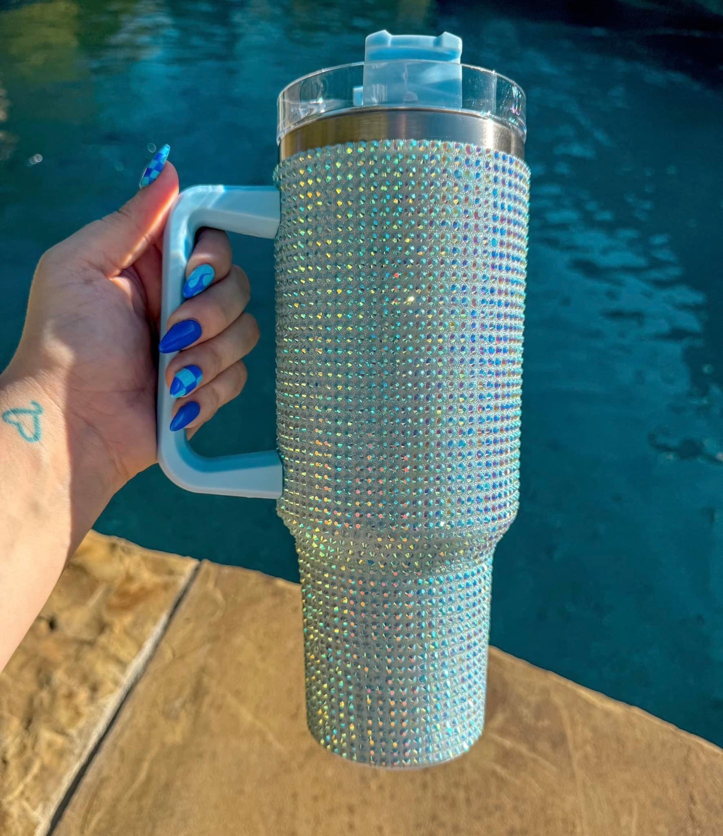 Solid Rhinestone Tumblers