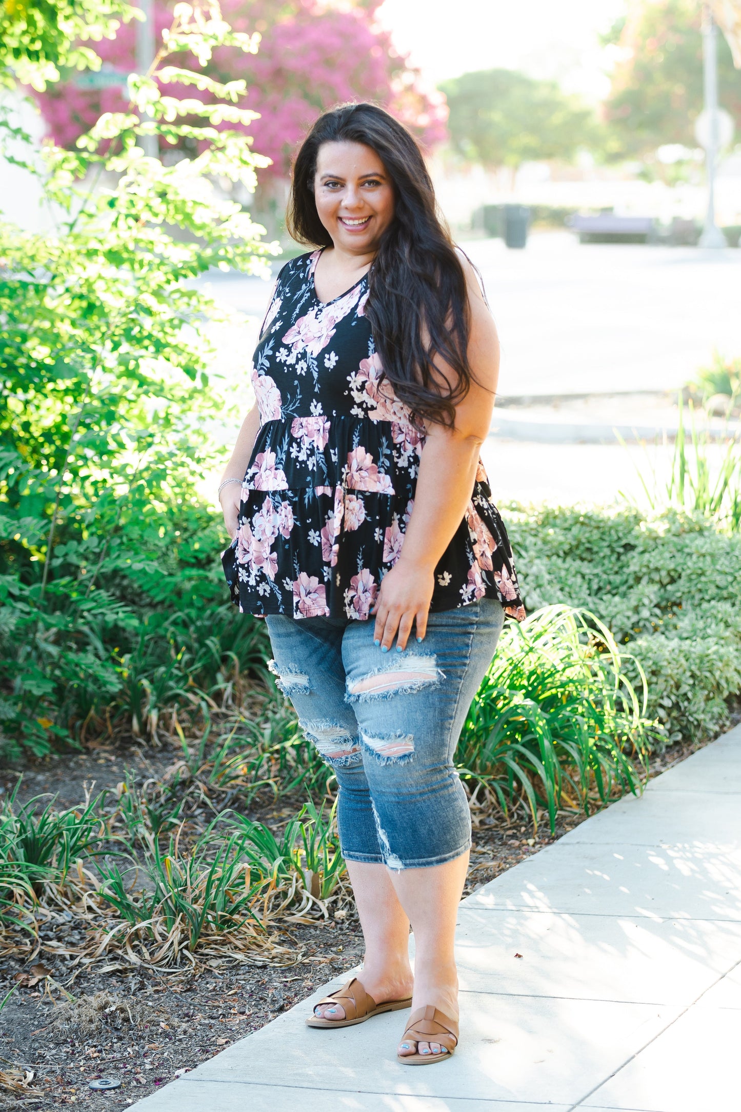 Tiered Vintage Floral Babydoll