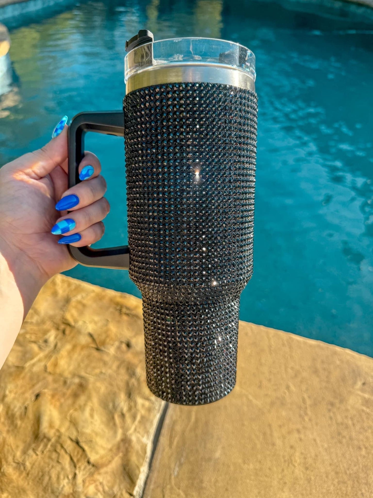 Solid Rhinestone Tumblers