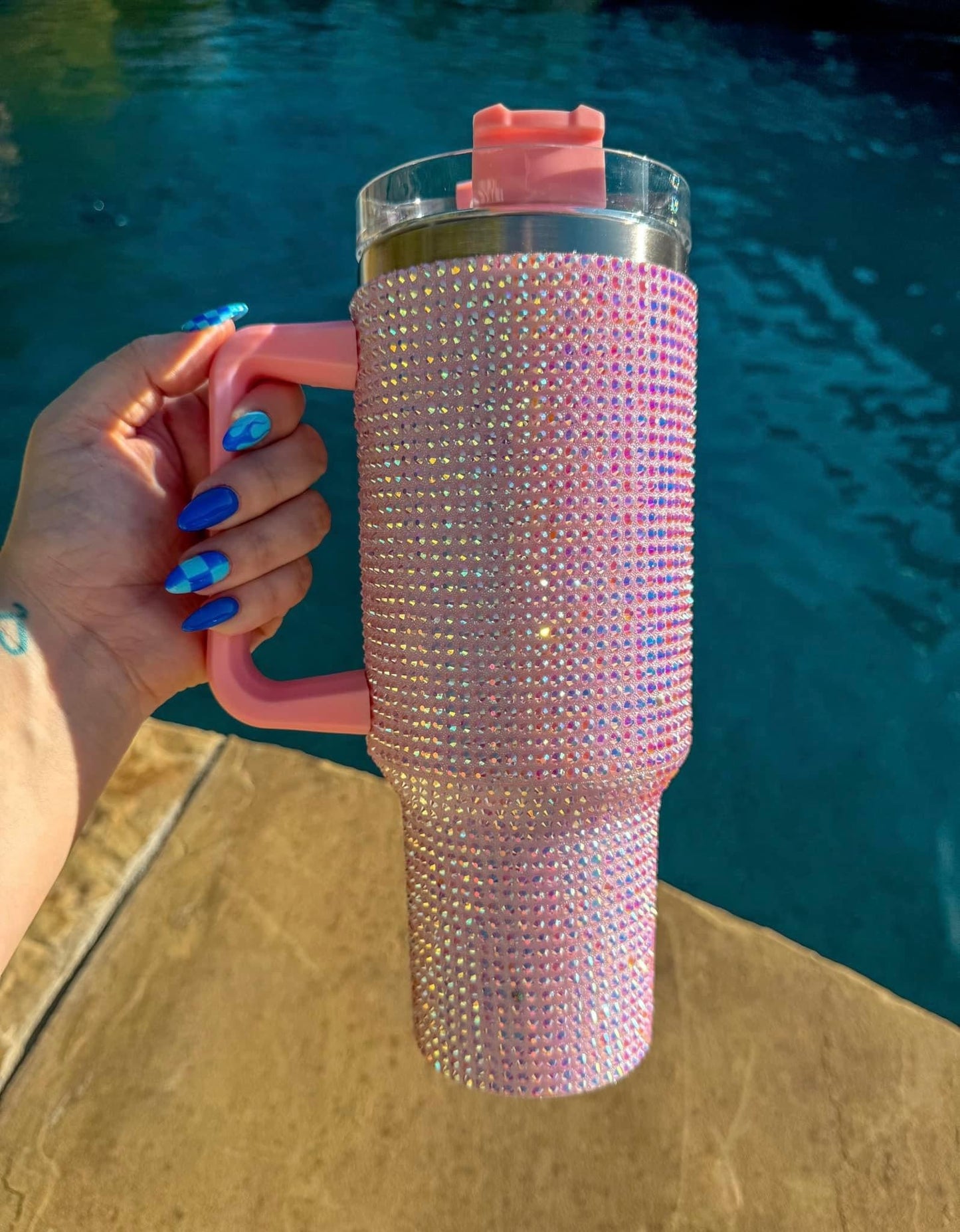 Solid Rhinestone Tumblers