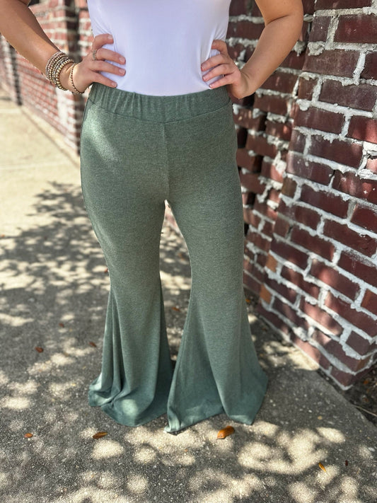 Green Flare Leggings March.