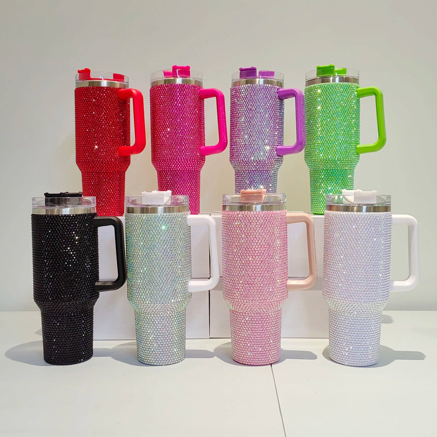 Solid Rhinestone Tumblers