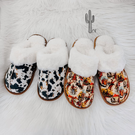 Comfy Cozy Western Slippers RTS