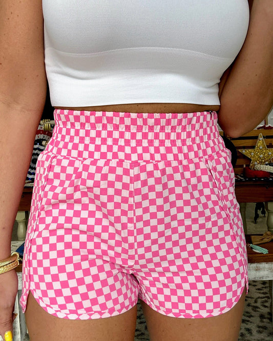 PREORDER CLOSES Friday 7/12 at 6 pm | pink checkered windbreaker shorts