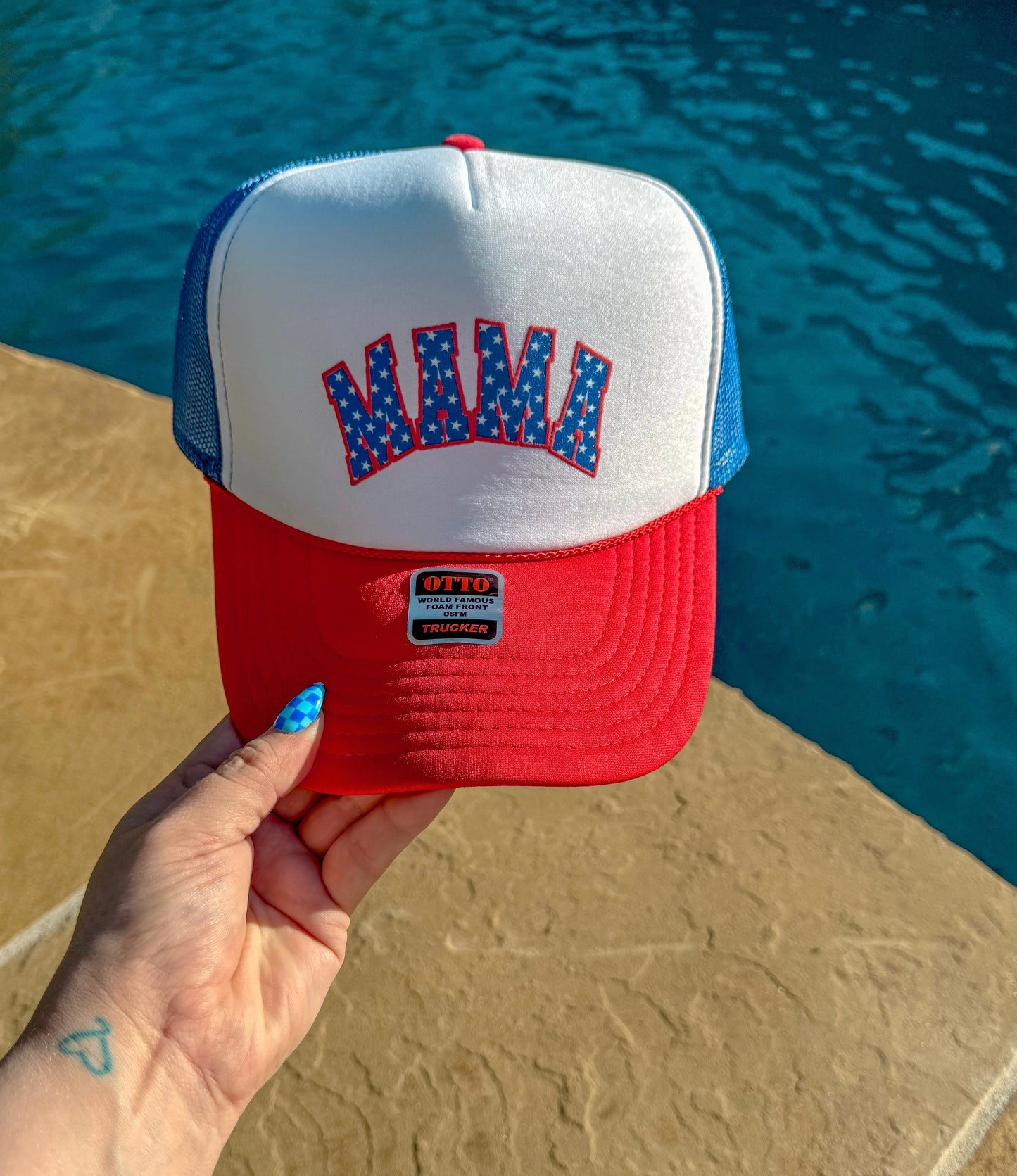 Mama Fourth PUFF Trucker Hat