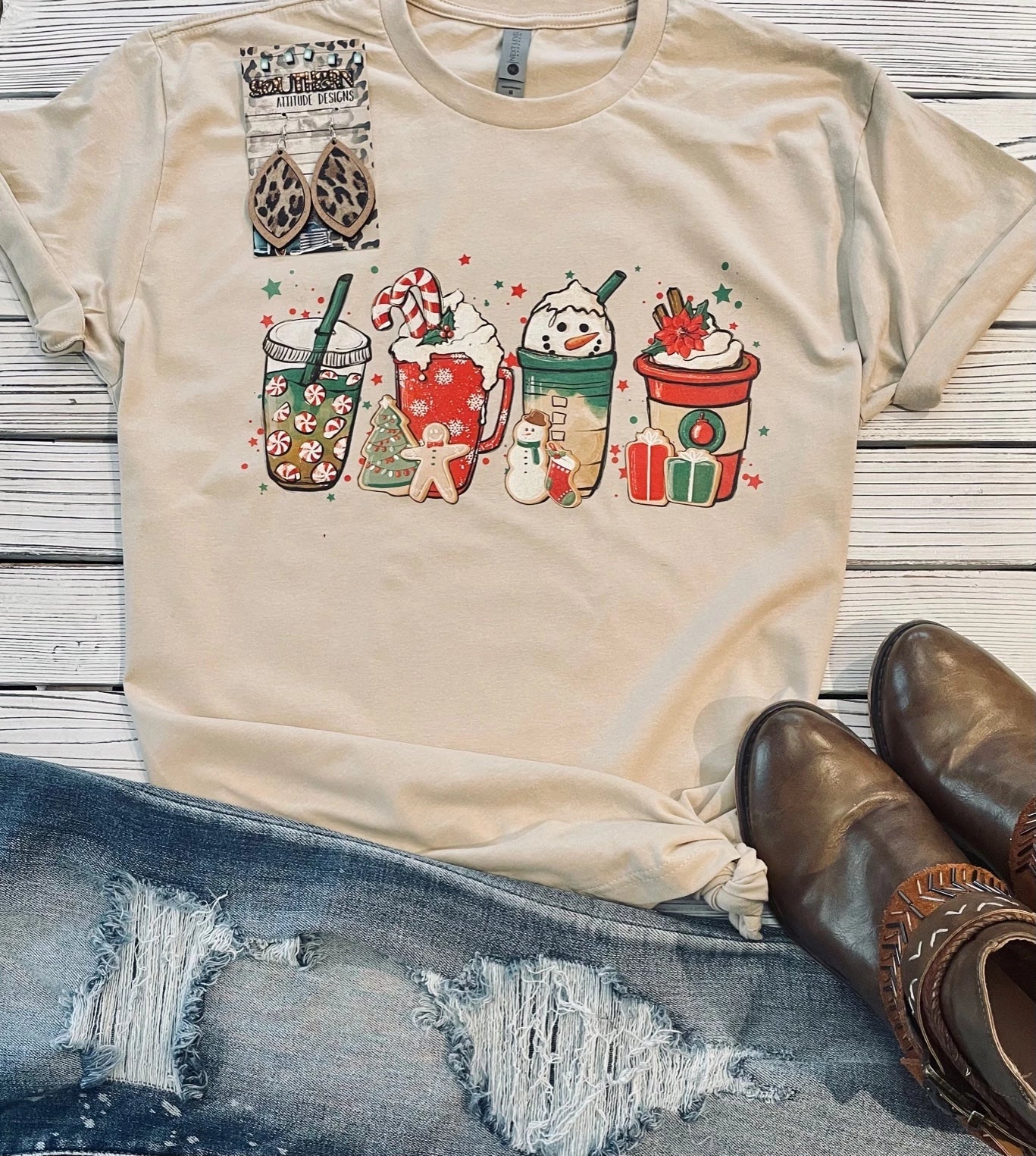 Southern Attitude Christmas Graphic Tees