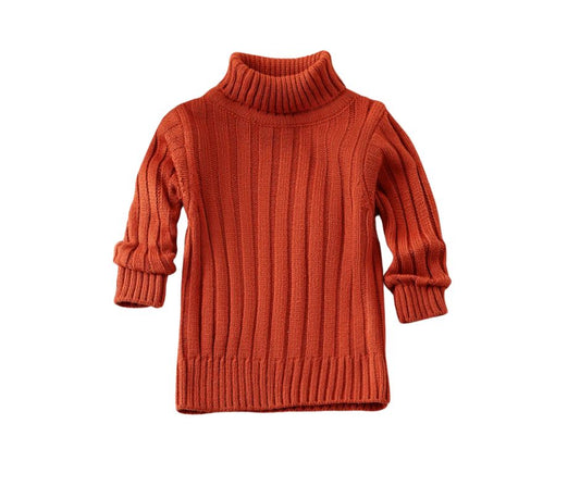 Rust Turtleneck Sweater Dress RTS