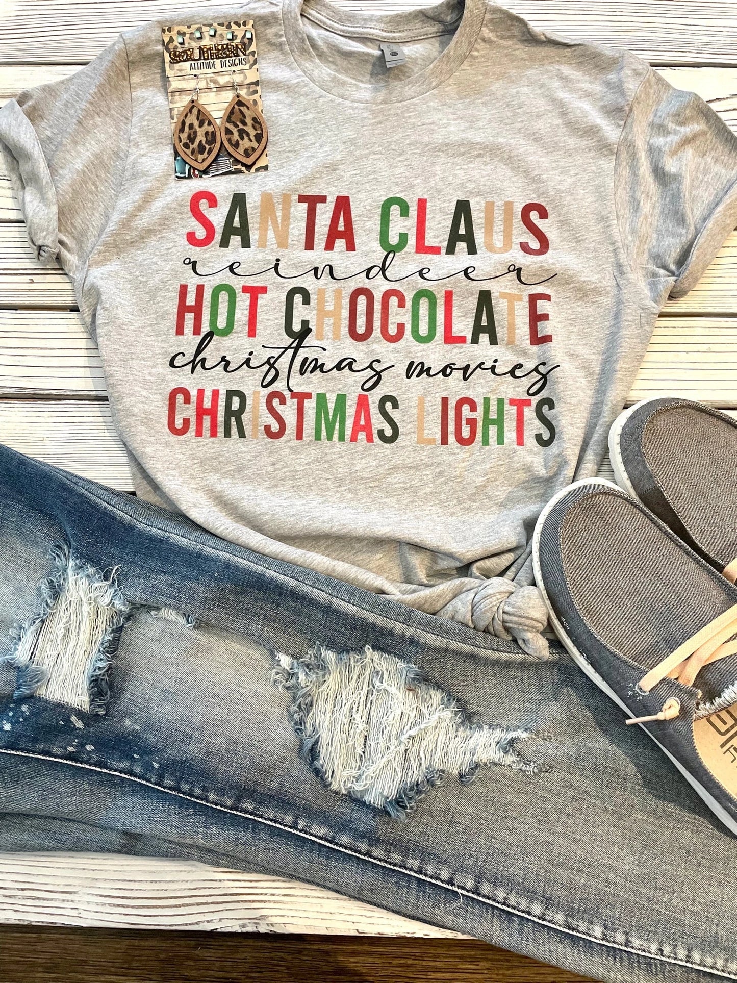 Southern Attitude Christmas Graphic Tees