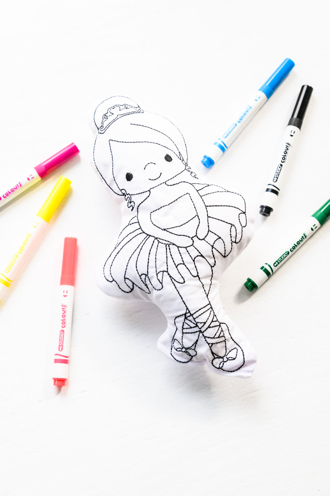 Ballerina Doodle Coloring Activity Doll - OS - Womens