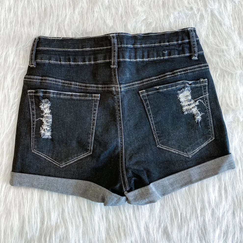 RTS: Cuffed Jean and frayed Jean Shorts-