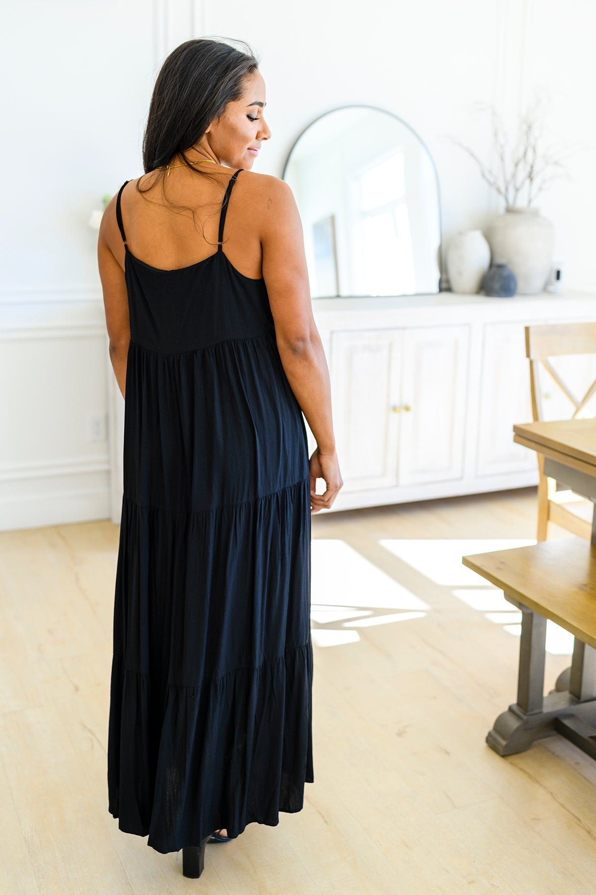 Classically Cool Tiered Maxi Dress - Womens