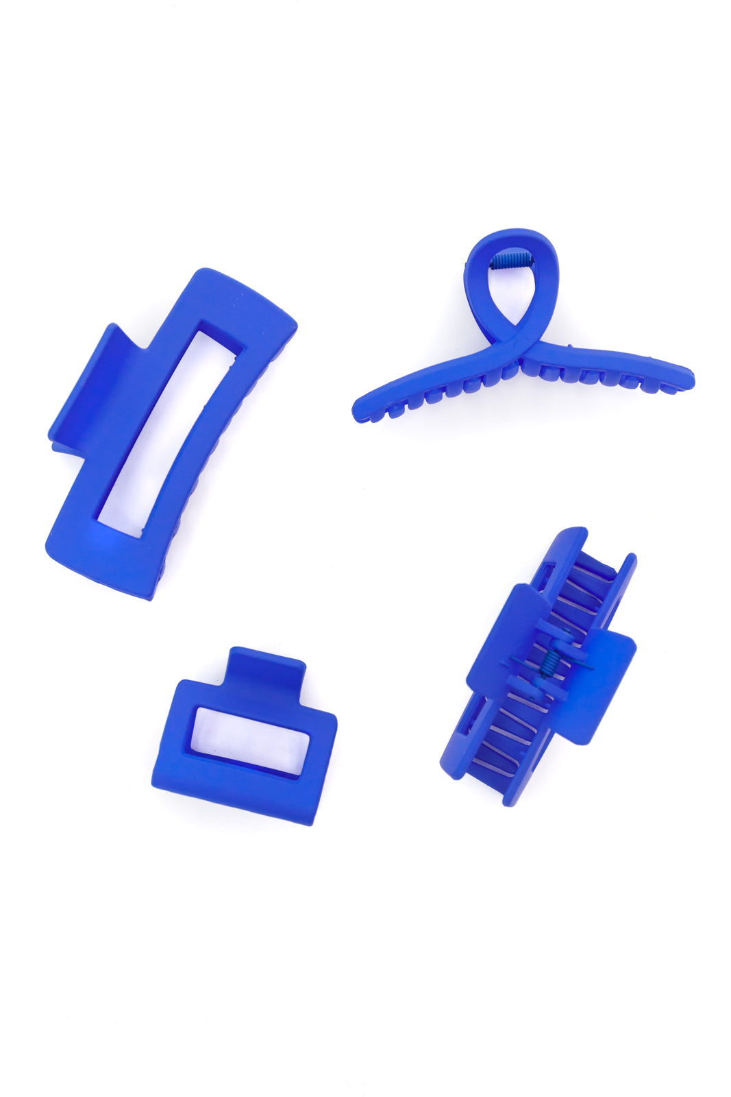 Claw Clip Set of 4 in Royal Blue - OS - Womens